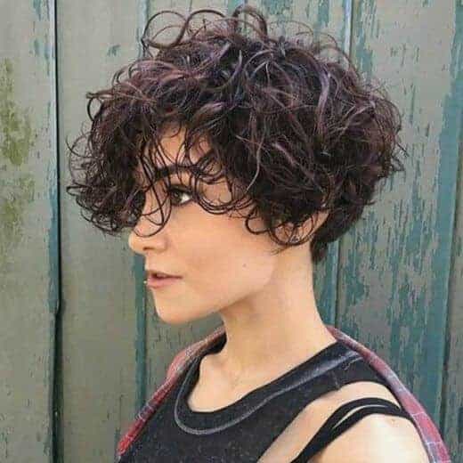 curly messy pixie