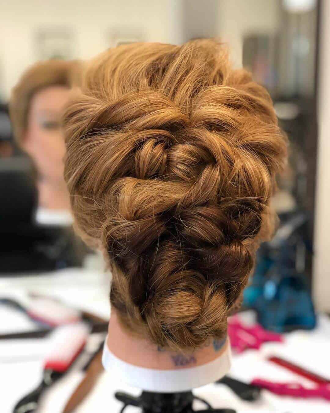 Natural Braided updo