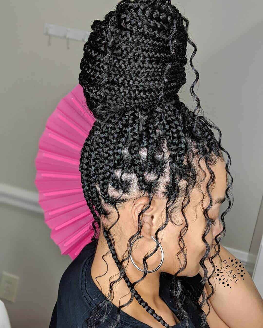 Pineapple braids