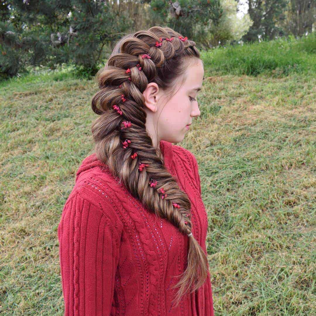 Side Swept Braids