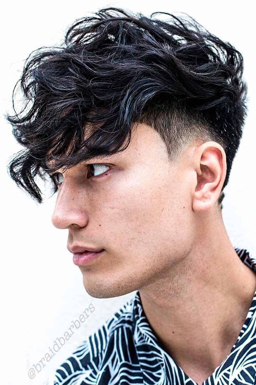 Man fringe undercut