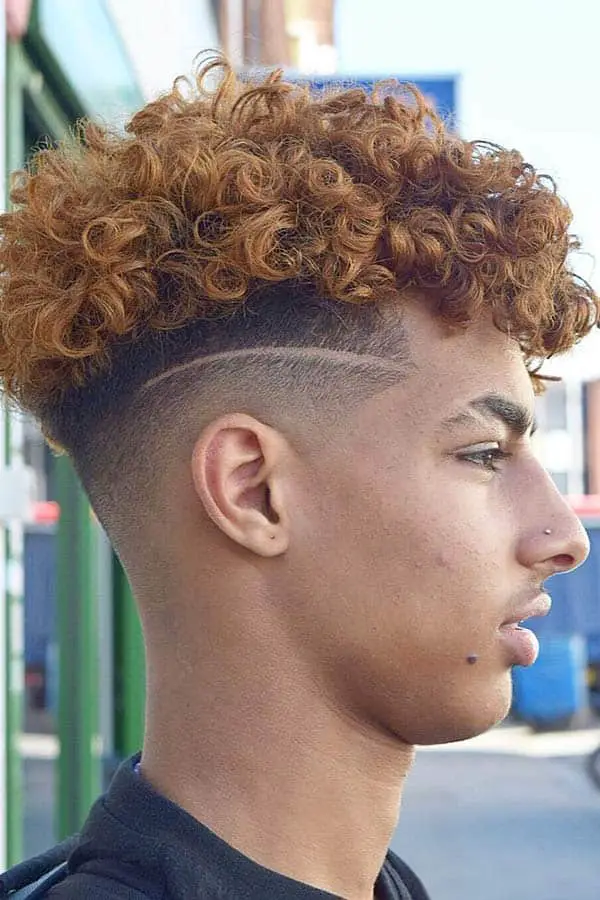 Short curly undercut