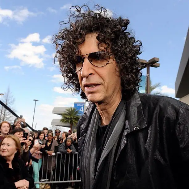 Howard Stern with layered curly hair