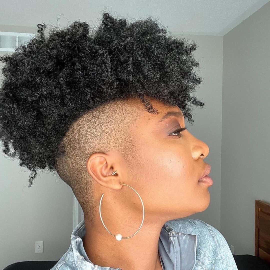 Shaved Mohawk Hairstyles For Black Women