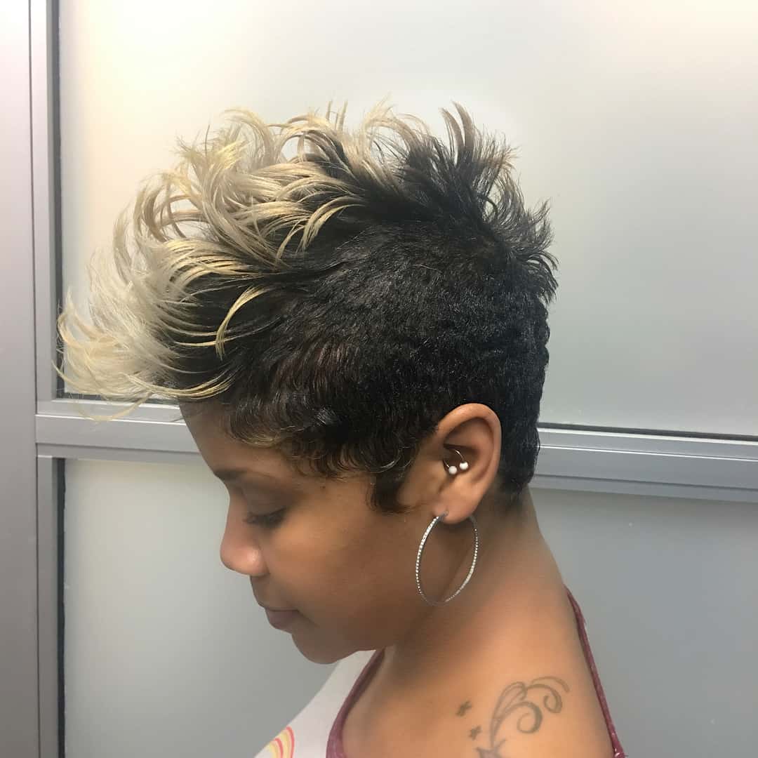 Shaved Mohawk Hairstyles For Black Women