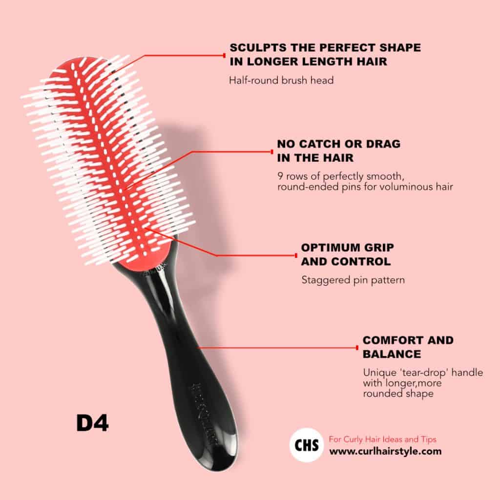 denman travel hair brush