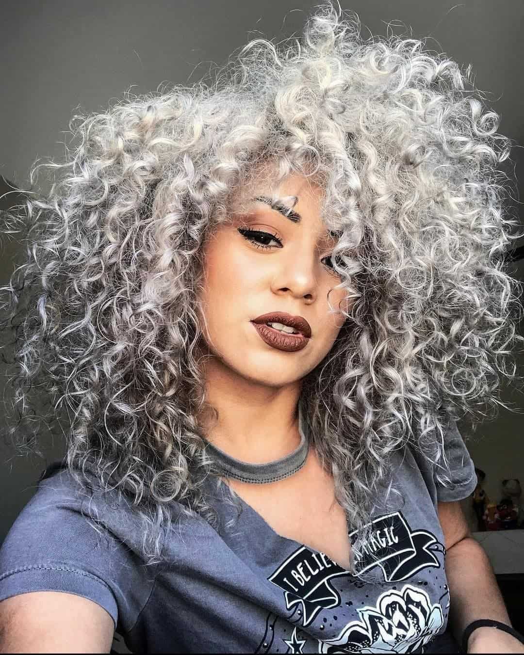 Silver hair colour