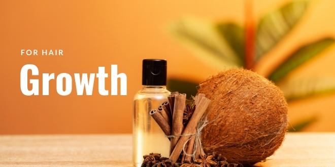 Cinnamon and coconut oil for hair growth