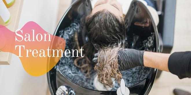 hair treatment at salon