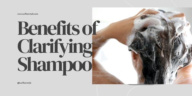 women using clarifying shampoo