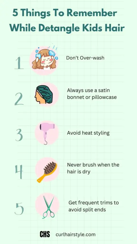 5 ThingsTo Remember while detangle kids curly hair