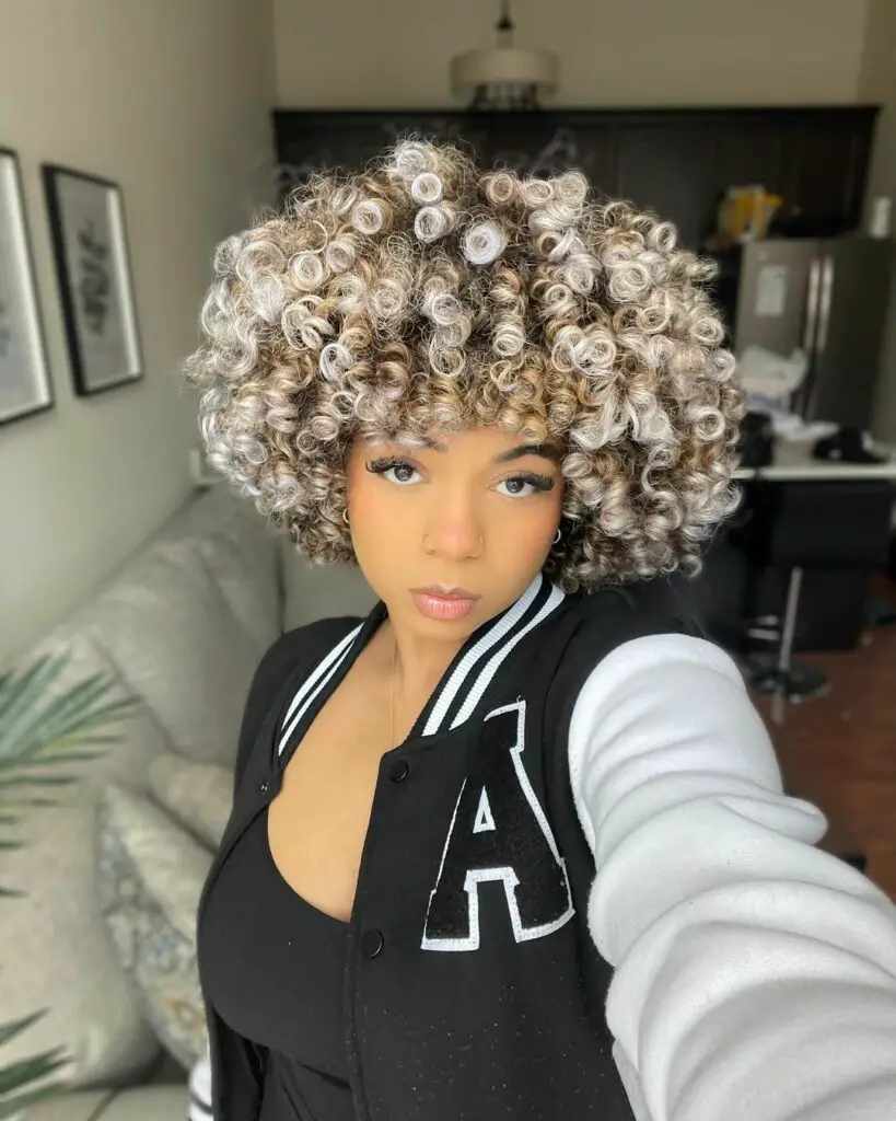 Ash blonde Curls