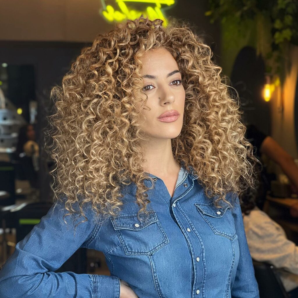 Golden Blonde curls