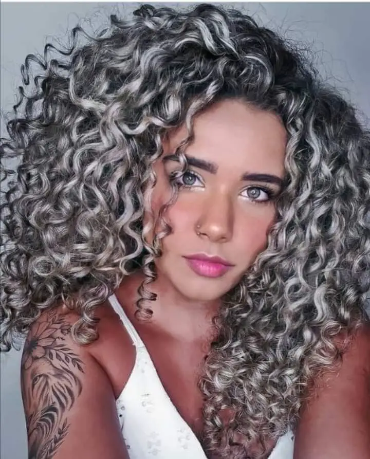 Icy Blonde curls