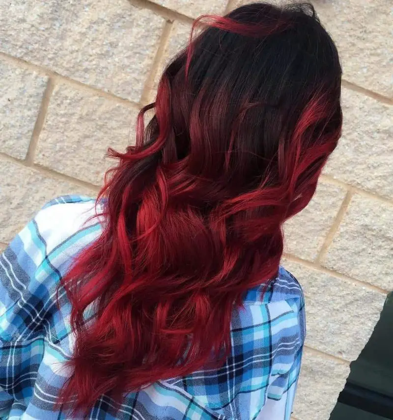 Crimson Mermaid Radiance hair color