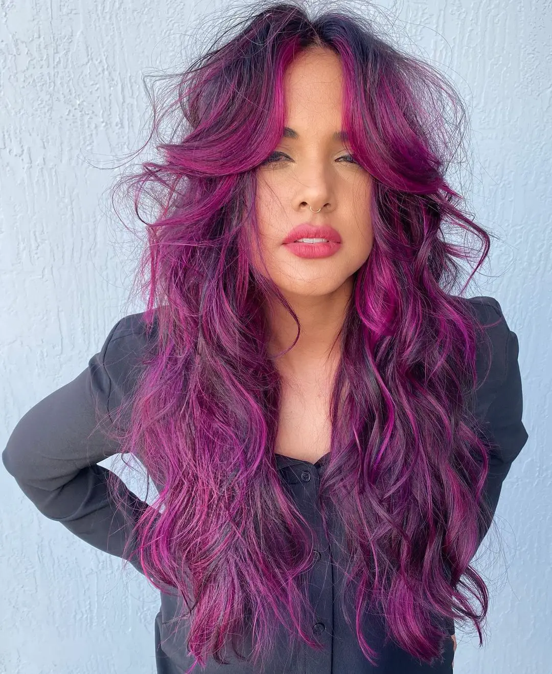 Midnight Violet Elegance hair color