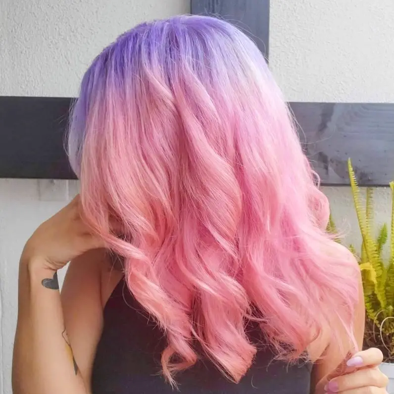 Pastel Dreamscape hair color