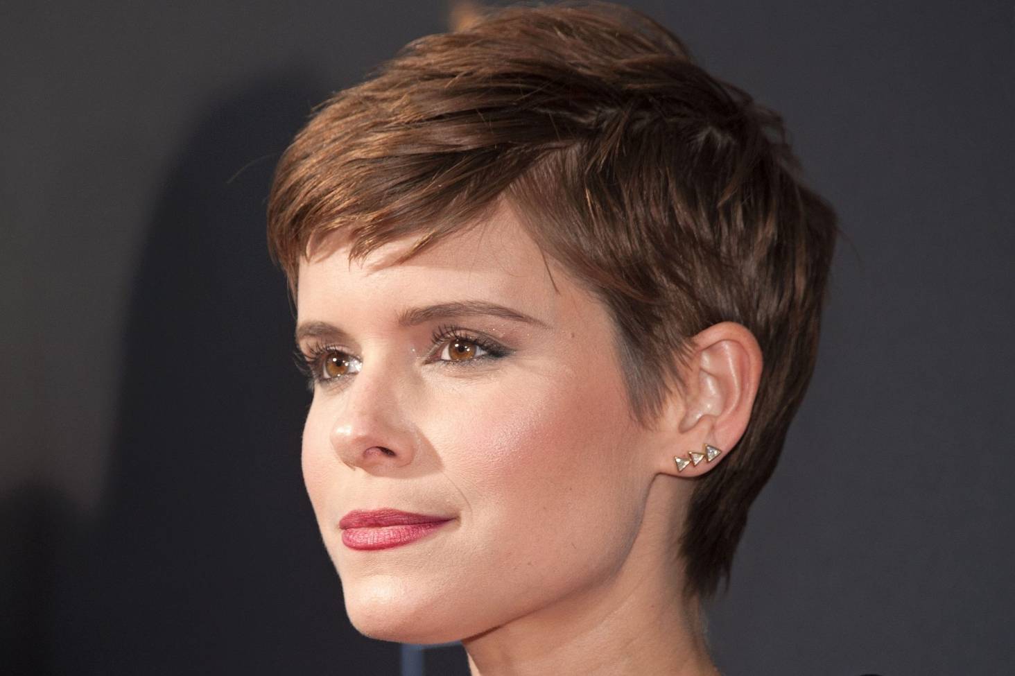 pixie haircut from side view