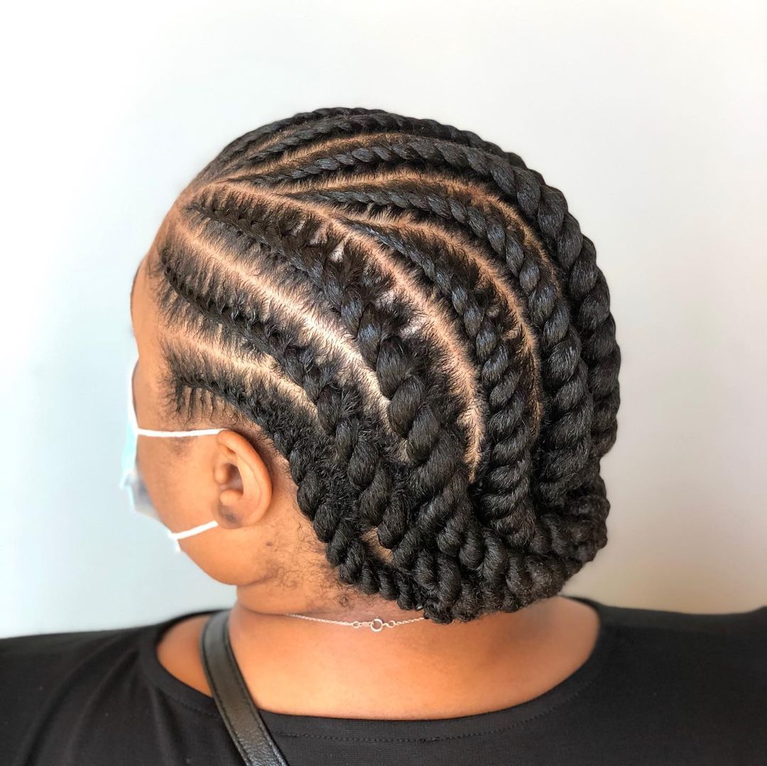 Sleek Flat Twist Updo