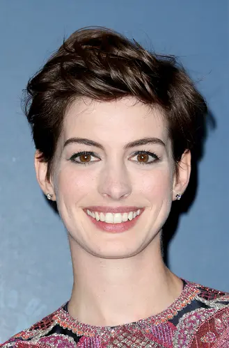 pixie cut in brunette hair