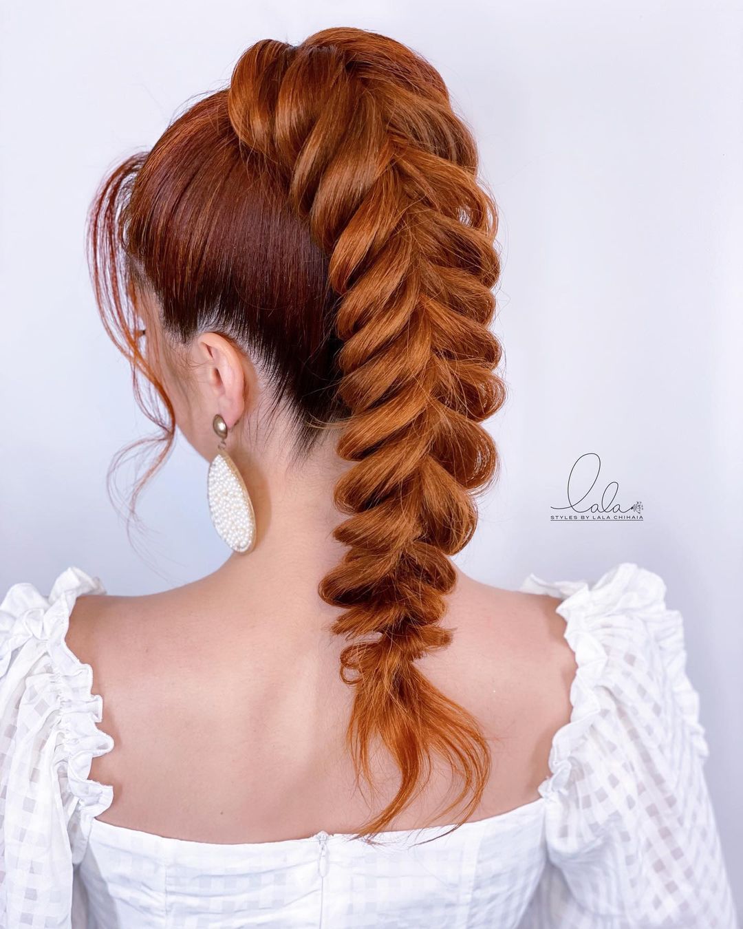  Curly Fishtail Ponytail