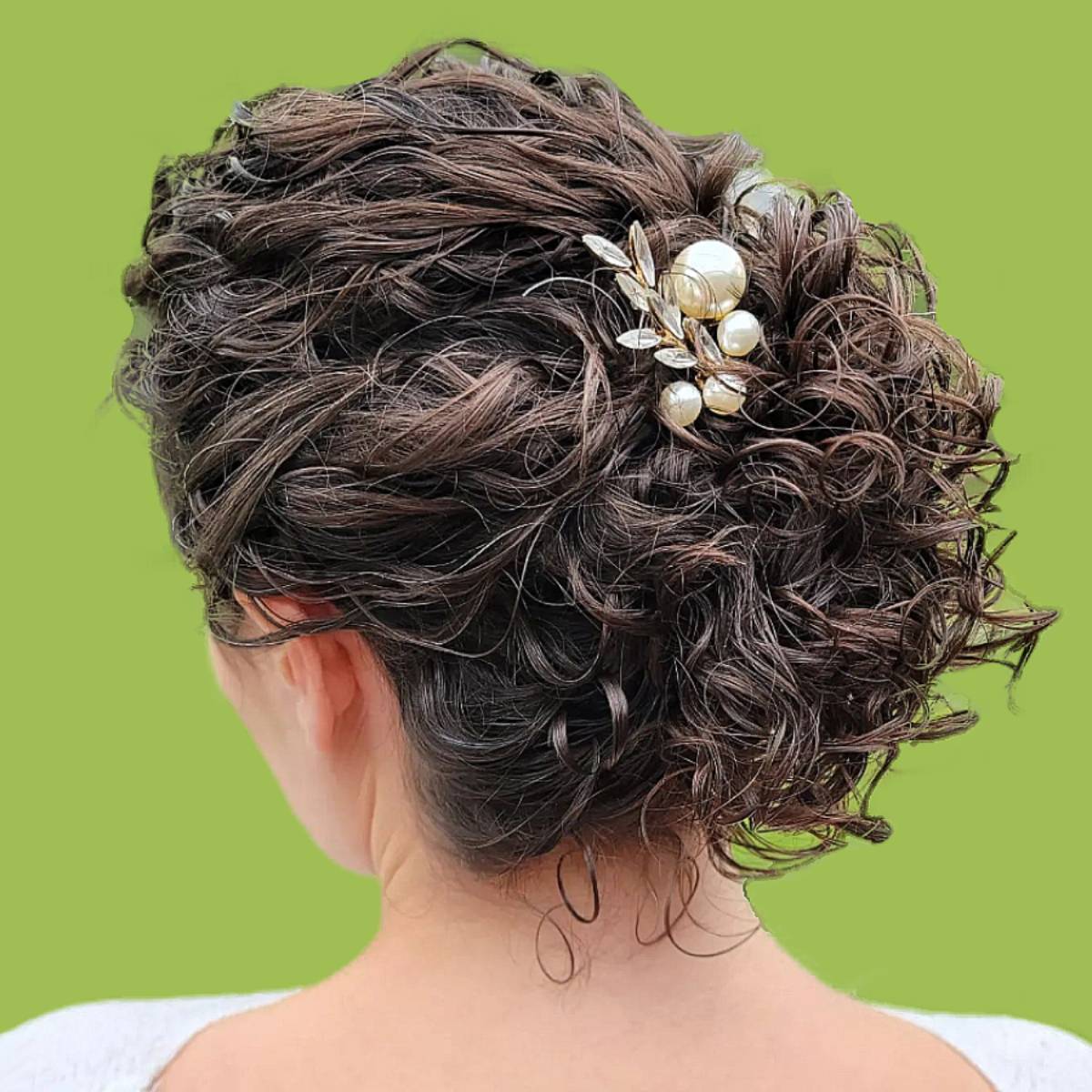 loose updo hairstyle
