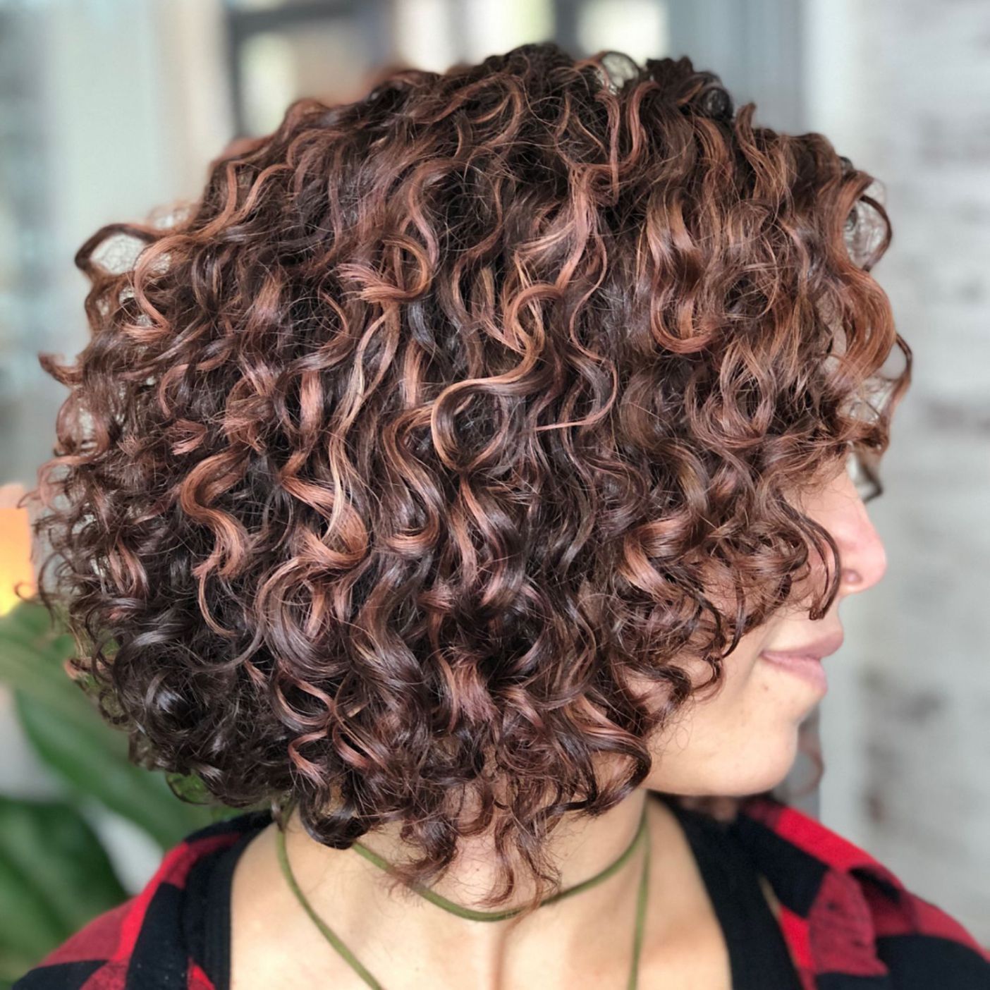 Perm Bob with Tousled Curls