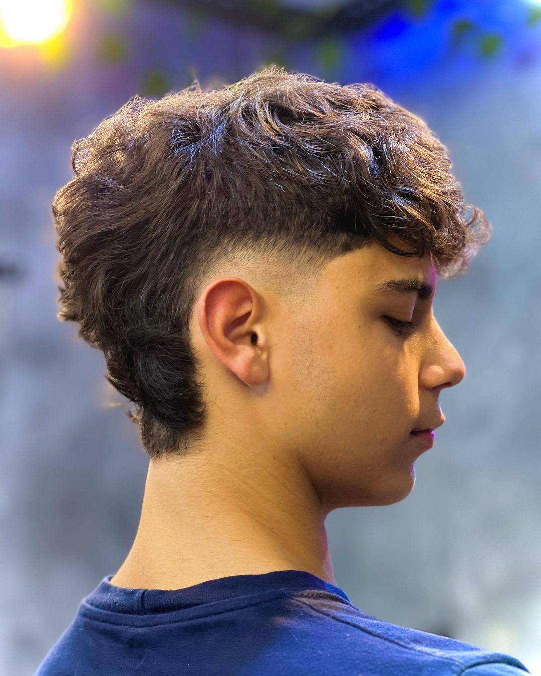 Trendy mullet hairstyle from barberfirmat