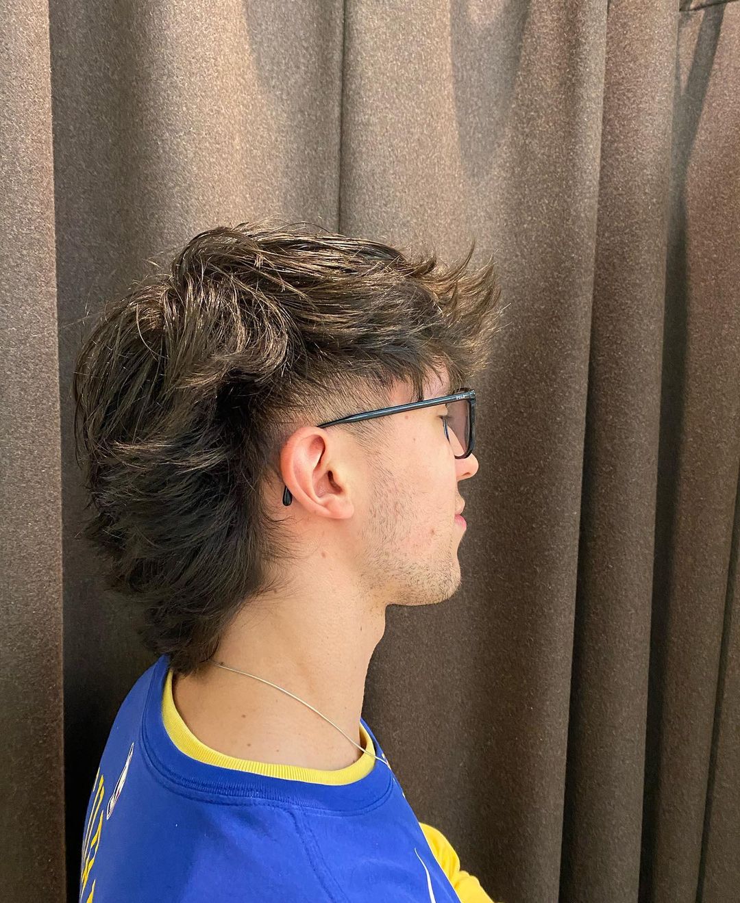 wavy trapped mullet hair for men by coiffeurcouleur