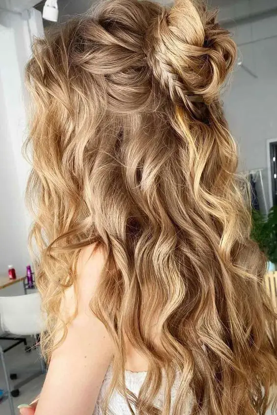 Spiral Updo curly hair
